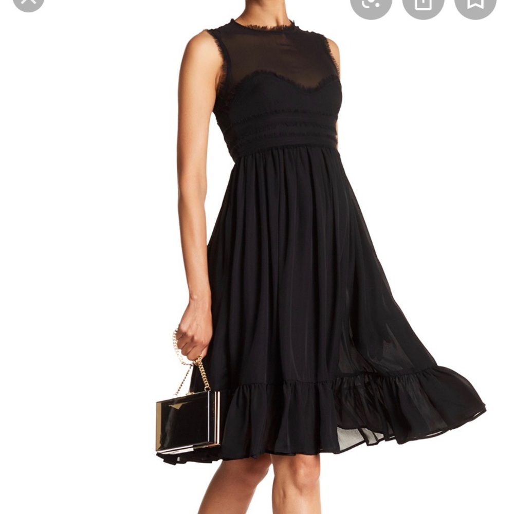 Cynthia Rowley
Gergogette Raw Edge Ruffle Dress